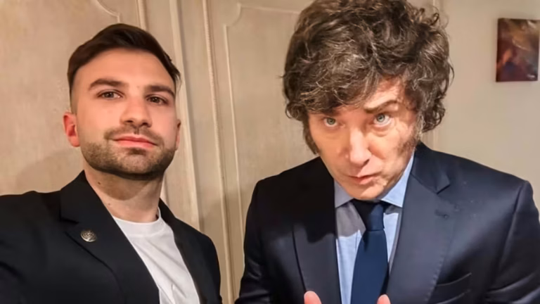 Mauricio Novelli en la cueva de Vicente López