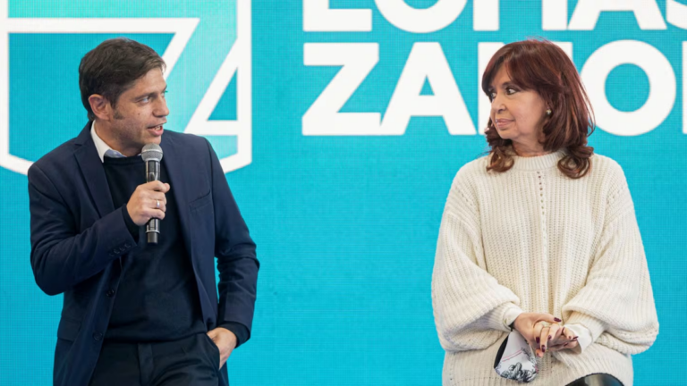 Axel Kicillof en un acto político