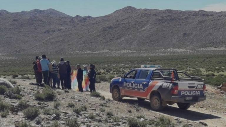Vista de la zona de Peñas Negras en Catamarca