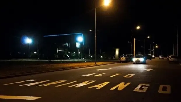 Móvil policial en la zona del Alto Fariñango, Catamarca