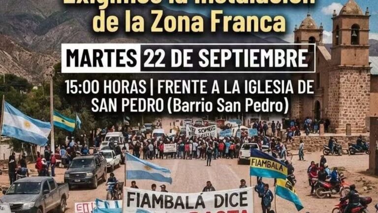 Corte de Ruta 60 en Fiambalá por la Zona Franca