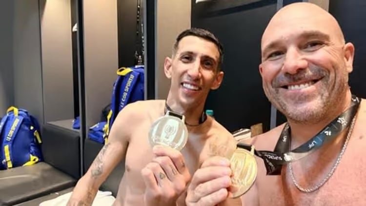 Gonzalo Belloso, presidente de Rosario Central, en la final de la Supercopa Internacional
