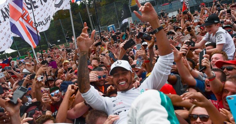 Circuito de Monza durante el Gran Premio de Italia de Fórmula 1