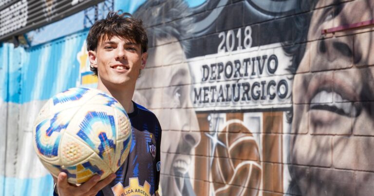 Jerónimo Higuaín, jugador de Deportivo Metalúrgico