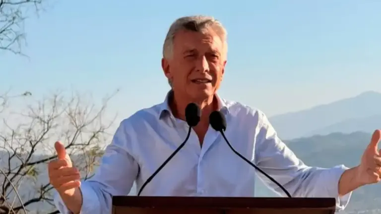 Mauricio Macri durante un encuentro del PRO en Jujuy