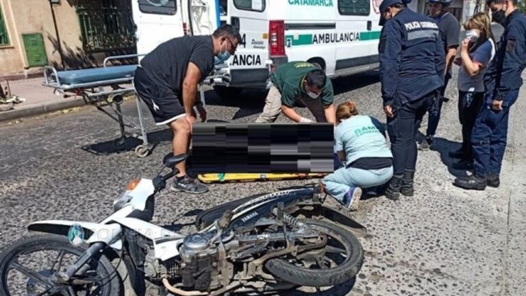 Intersección de calles San Luis y Juan B. Justo, escenario de la colisión entre una moto y un colectivo