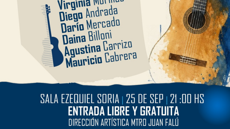 Sala Ezequiel Soria durante una presentación del Festival Guitarras del Mundo