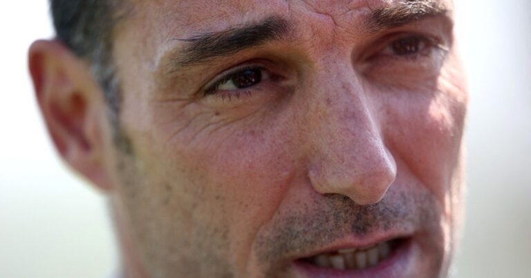 Lionel Scaloni en conferencia de prensa