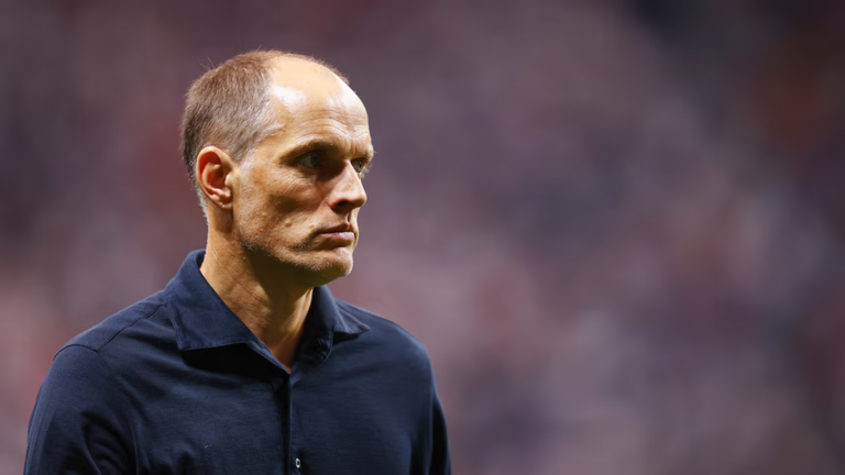 Thomas Tuchel, entrenador de Inglaterra, durante un partido